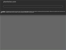 Tablet Screenshot of plantwise.com